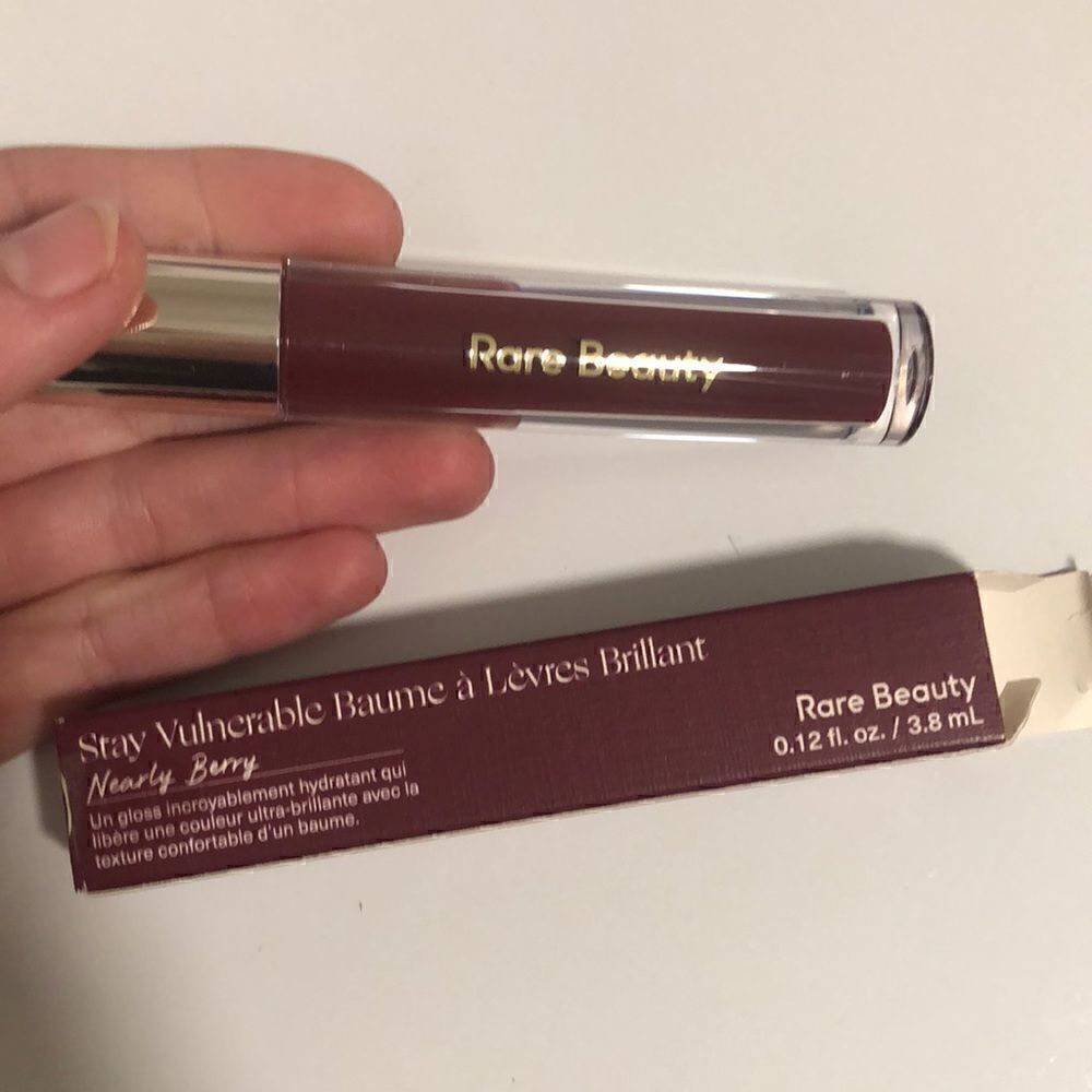 Rare Beauty nearly berry lipgloss New without box